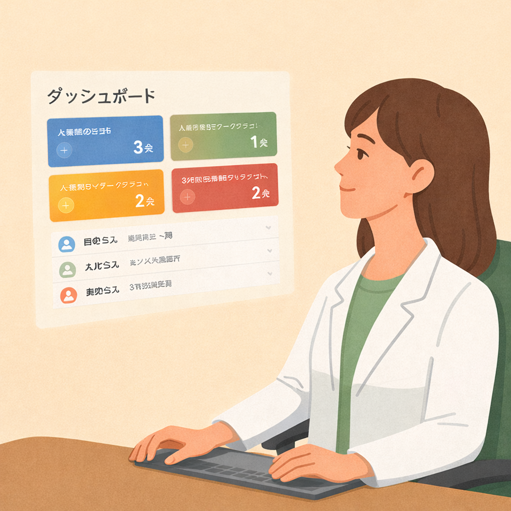 管理栄養士向けダッシュボードのイメージ